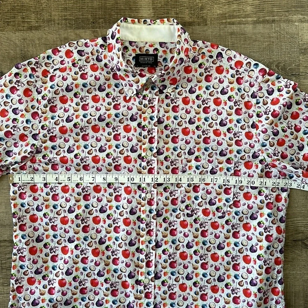 MIRTO vegetable print button down shirt - Picture 9 of 10